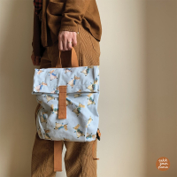 Peter Rabbit Mini Courier Backpack blue with print